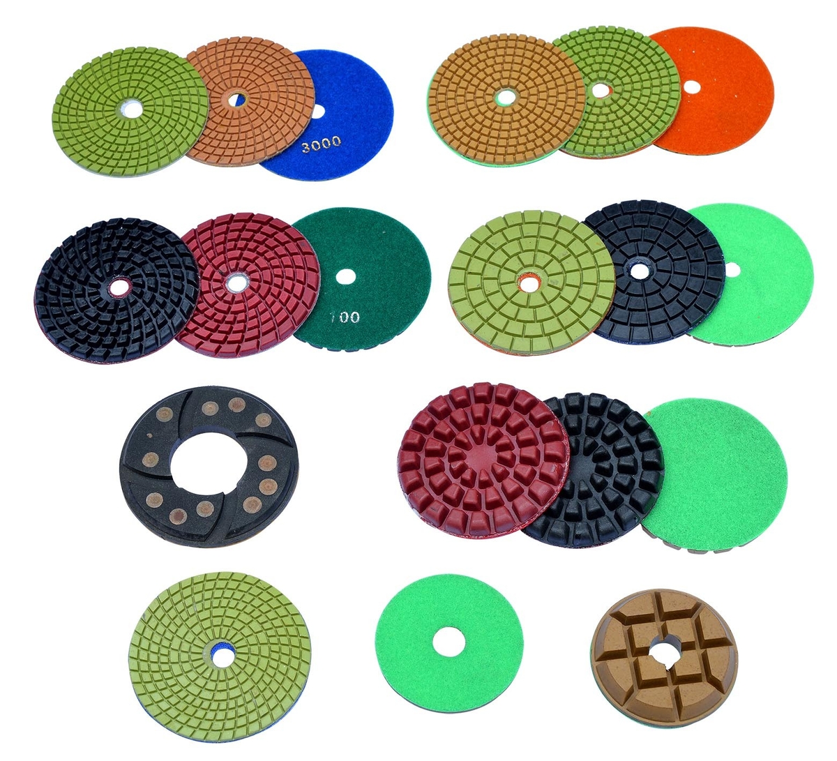 Durable Concrete / Cement Special Diamond Grinding Polishing Pads / Discs